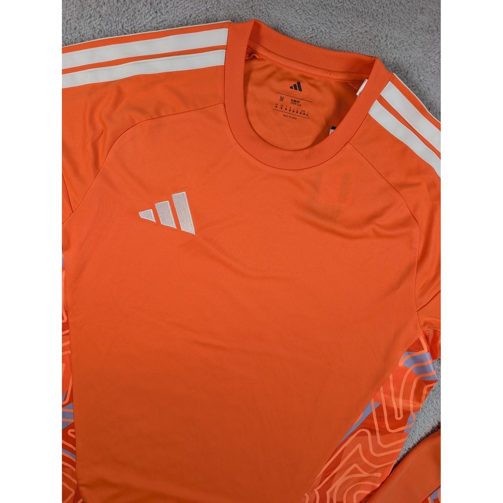 Adidas Tiro 23 Goalkeeper Jersey Mens Medium Orange Soccer Long Sleeve KB5248